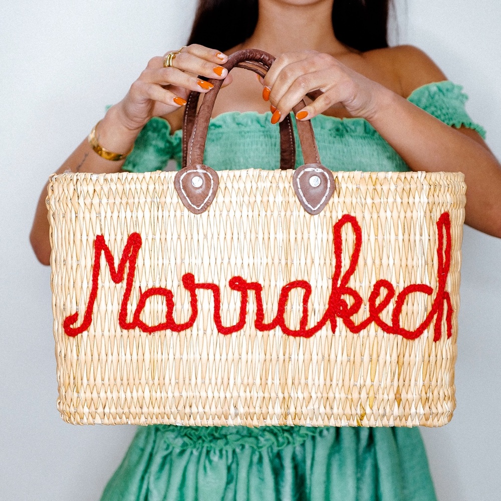 Authentic Marrakech Woven Tote Bag - Picture 6 of 8